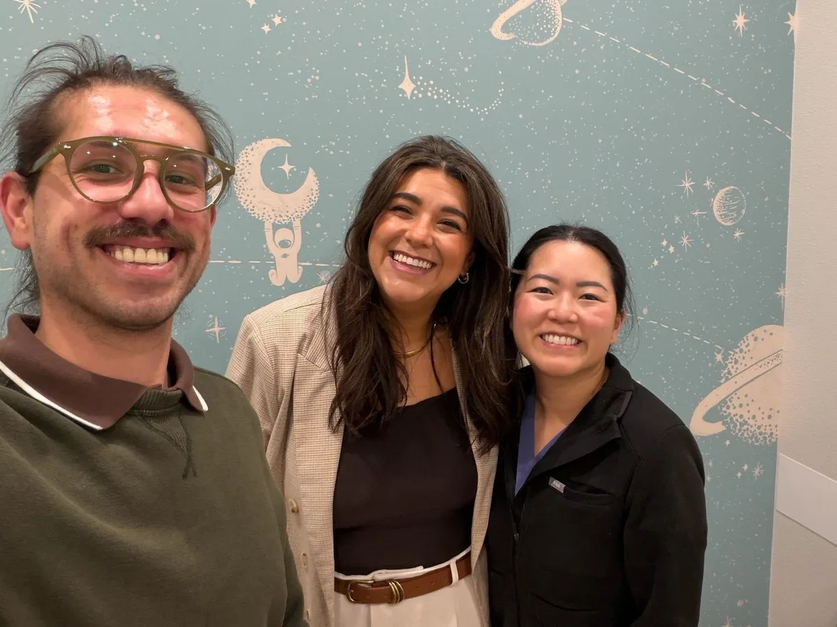 Canid team at pediatric practice visit