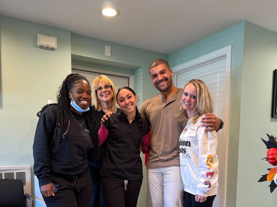 Canid team standing with the practice team after launch